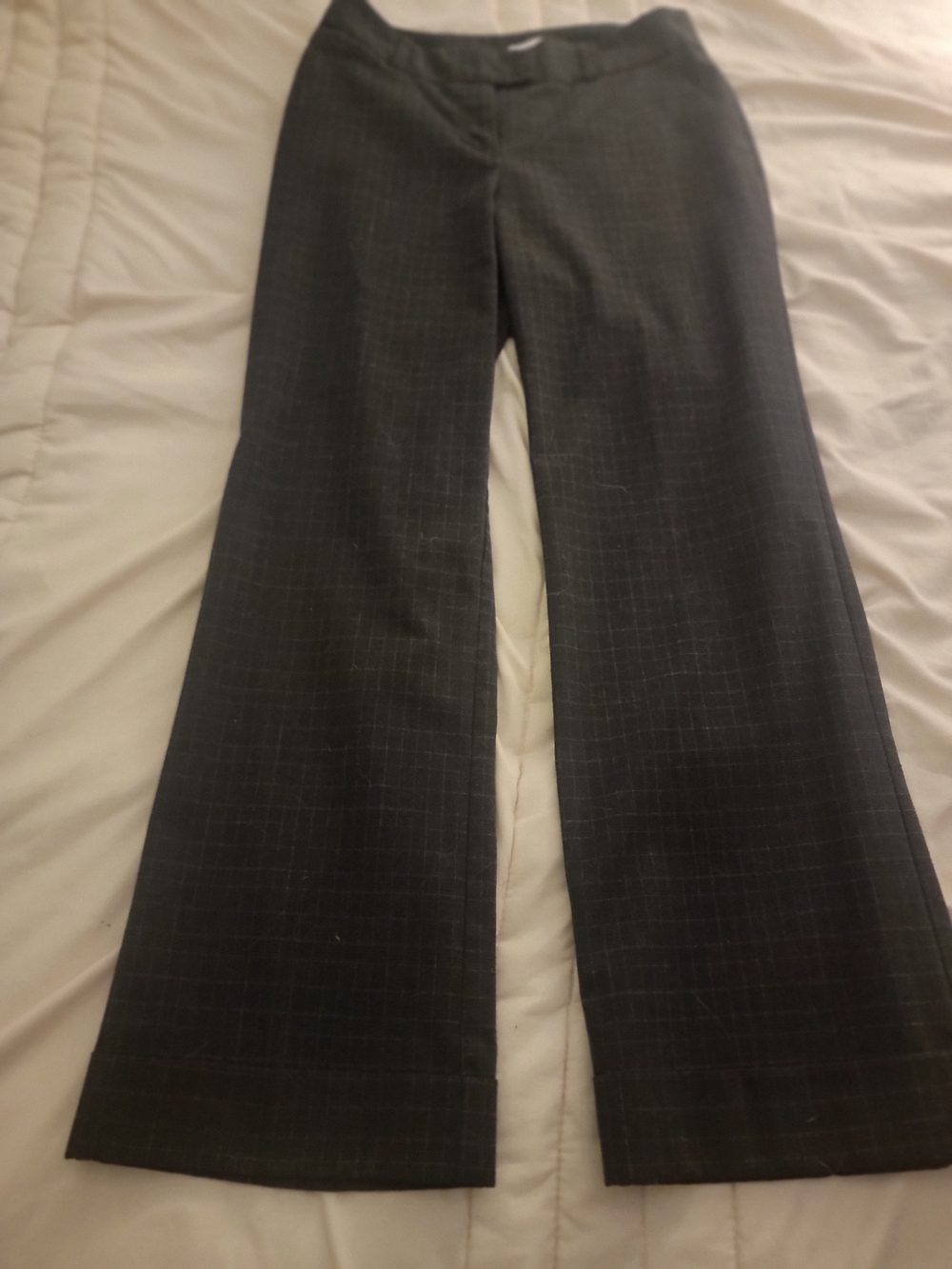 Van Heusen  Charcoal Plaid Dress Pants